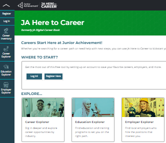 JA Here to Career image